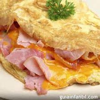 142 Tapa De Tortilla Francesa Con Jamón,Tomate y Queso
