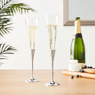 With Love Silver Vera Wang set 2 pahare sampanie argintate