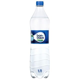 Вода питна BonAqua сильногазована 1 л