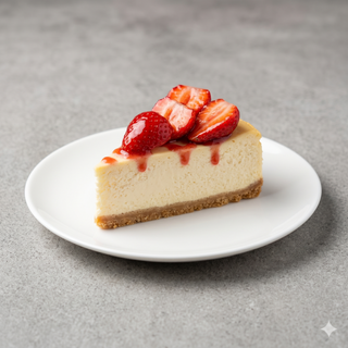Tarta De Queso Con Fresas
