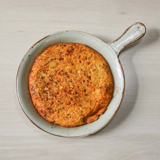 Tortilla rellena de Picadillo, Patata y Huevo