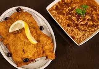 1/2 Panados com Arroz de Feijão Vermelho