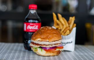 Chicken burger double Combo 