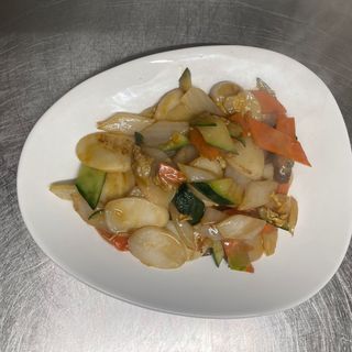 012. Gnocchi di riso con verdure misto e uova