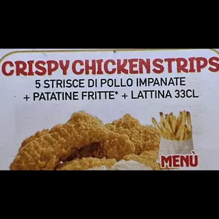 Menu crispy chicken strips