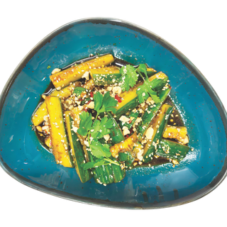 Битые огурчики в азиатском соусе