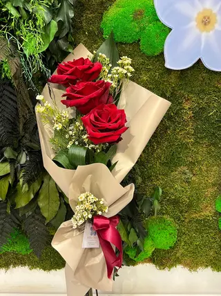 3 ROSE ROSSE COLUMBIANE 80cm