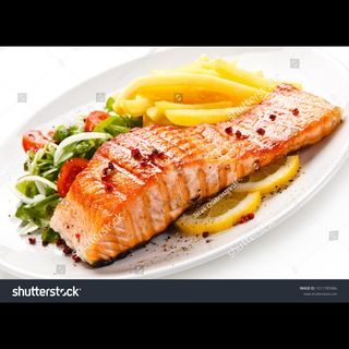 Grilled salmon