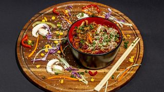 ბრინჯის ლაფშა ვეგეტარიანული