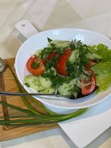 კიტრი პომიდორის სალათა