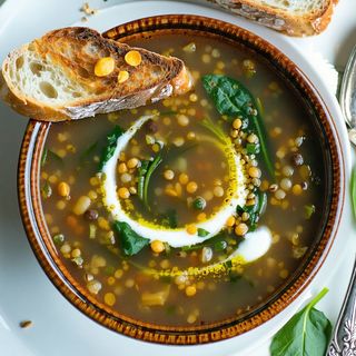 Lentil Spinach Soup