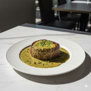 Filetto di manzo al pepe verde