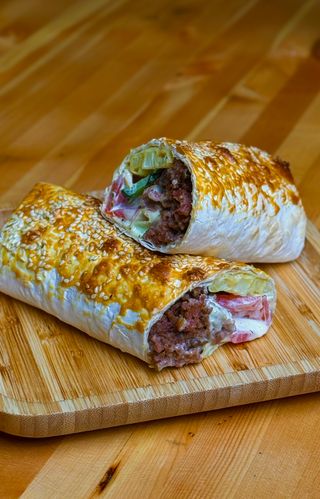 Запечённая шаурма с говядиной (двойная)