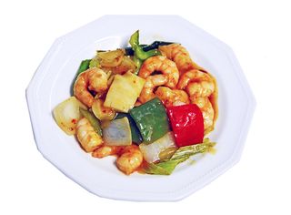 Gambas Con Salsa Picante