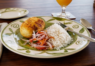 Papa Rellena Con Arroz
