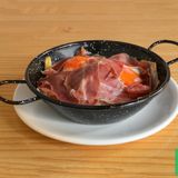 Sartén De Jamón Ibérico Y Gambas