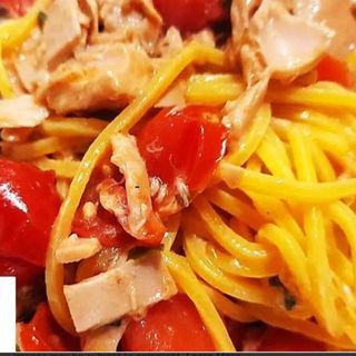 Tonnarello al tonno e pachino