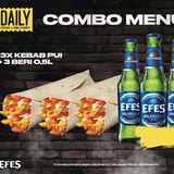3x Kebab de pui + 3x Efes 