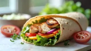 Wrap de pui marinat