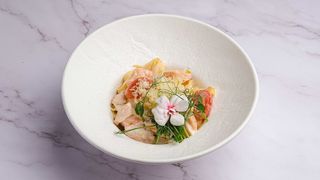 Тальятелле с семгой