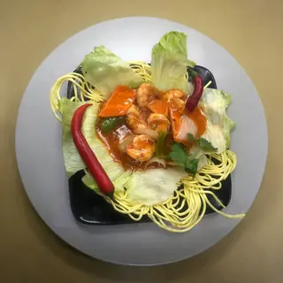 Gambas Con Salsa Picante