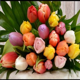 Ramo Grande De Tulipanes Variado