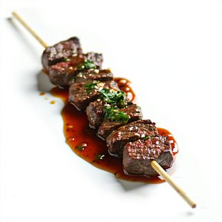 Pincho De Ternera Con Salsa De Cabrales