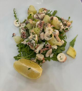 Polipo saltato con patate