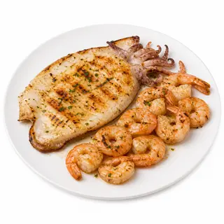Plato De Sepia Con Gambas