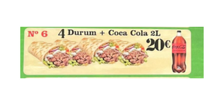 Nª6 4 durum+ cocacola 2L