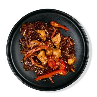 Локшина рисова з куркою