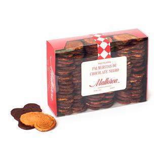 Palmeritas de chocolate negro. Caja grande