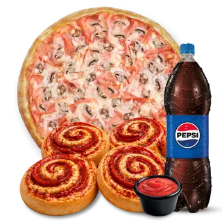 Capricciosa XL + Pepperoni Rolls + Pepsi 1,5L
