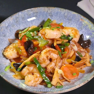 CREVETI IN SOS CHINEZESC 360 GR