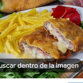 Cachopo de Rulo de Cabra y Cebolla Caramelizada