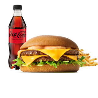 Double Cheeseburger w zestawie
