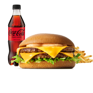 Double Cheeseburger w zestawie