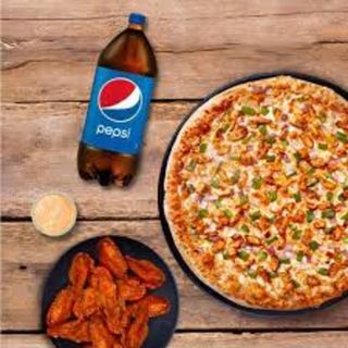 Large Pizza +20 Wings +2L Soda