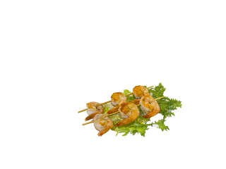 246. Spiedini di gamberni alla piastra