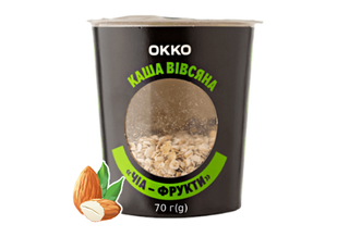 Каша вівсяна чіа/фрукти(з мигд.молоком)