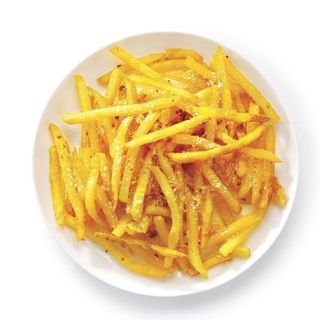 Cartofi prajiti cu unt, usturoi și parmezan