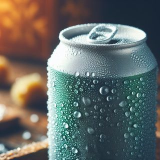 Mahou lata de cerveza