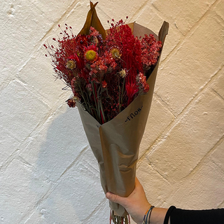 Ram de flor seca de color vermell 1 Ud.