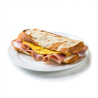 B-26 Bocadillo tortilla francesa con jamón