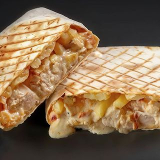 Menú Tacos americano con patata y bebida y postre