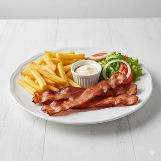 Plato combinado de bacon