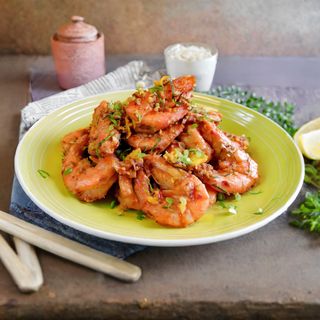 Prawns in Hotbean Sauce