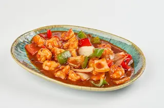 Gamberetti in salsa piccante