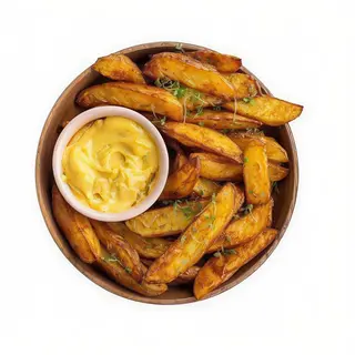 Patatas fritas con salsa (grande)