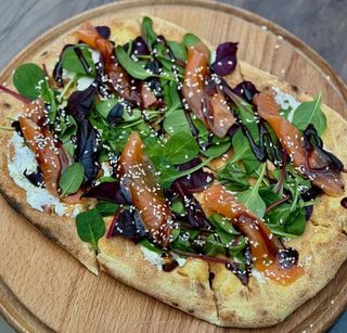 Фокачо з лососем